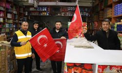 Şanlıurfa Haliliye’de Cadde Ve Sokaklar Türk Bayraklarıyla Donatıldı