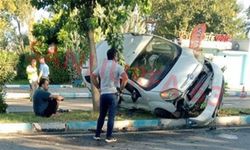 Şanlıurfa Birecik'te Korkutan Kaza: Otomobil Devrildi