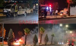 Şanlıurfa-Mardin Karayolunda Kamyonet Alevlere Teslim Oldu!