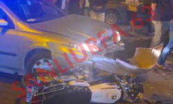 Şanlıurfa'da Korkutan Kaza: Motosiklet Sürücüsü Yola Savruldu