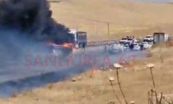 Şanlıurfa'da Seyir Halindeki TIR Alevlere Teslim Oldu!