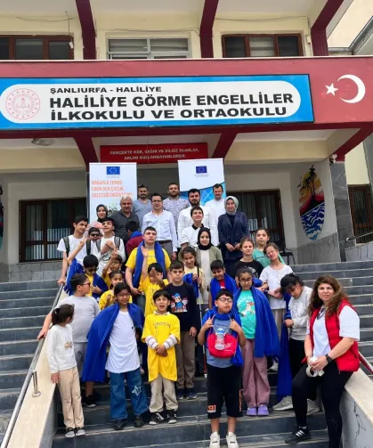 Şanlıurfa’da Görme Engelli Öğrencilerden Doğa İçin Anlamlı Etkinlik