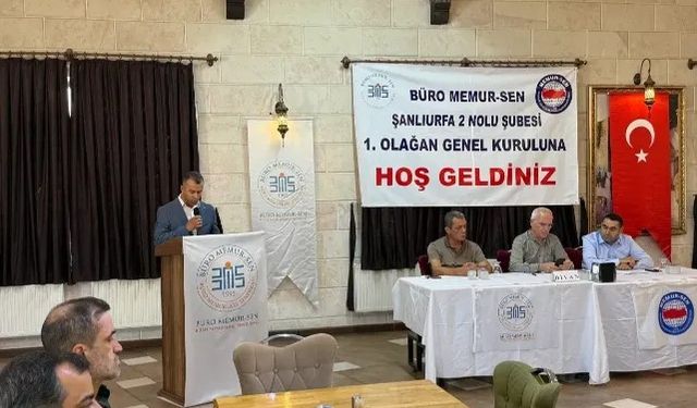 Şanlıurfa Büro Memur-Sen 2 No'lu Şubesi'nde Yeni Başkan Güner Akdoğan!