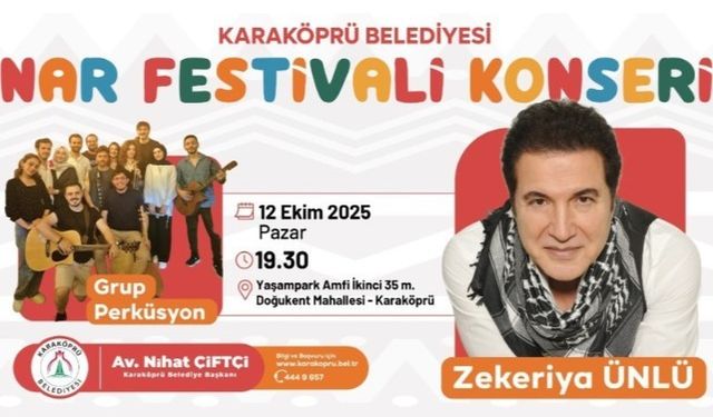 Karaköprü'de Nar Festivali Heyecanı Başlıyor!