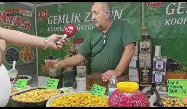 Şanlıurfa'da fuar coşkusu: Bursalı üreticinin doğal zeytin ve turşuları vitrine çıktı!