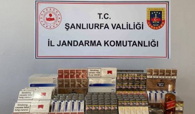 Şanlıurfa’da Tütün ve Alkol Kaçakçılarına Operasyon