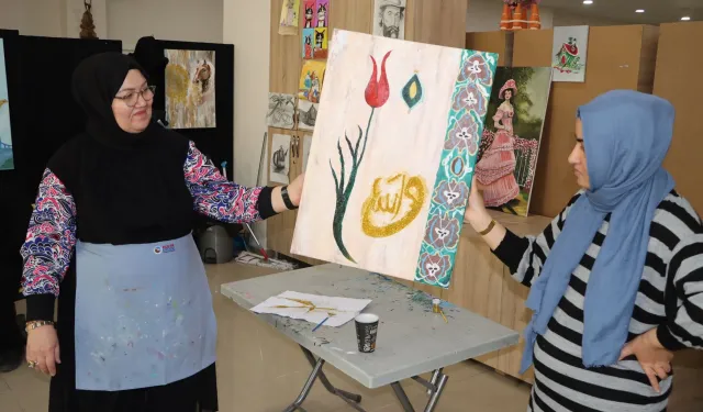 Karaköprü’de Resim Kursu İlgi Odağı Oldu!