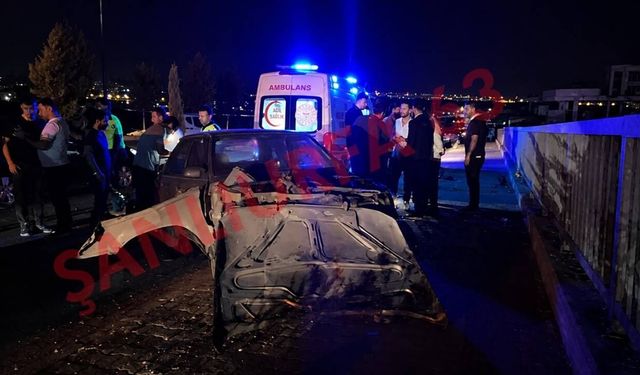 Şanlıurfa'da Feci Kaza! Direksiyon Hakimiyetini Kaybetti, Otomobil Hurdaya Döndü
