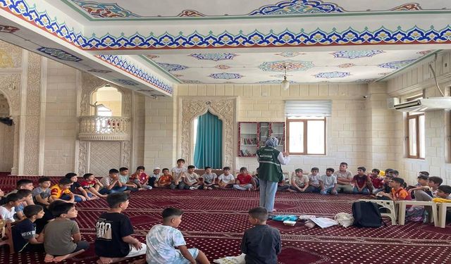 Şanlıurfa Yeşilay'dan Yaz Kur'an Kursu Öğrencilerine Bağımlılıkla Mücadele Eğitimi