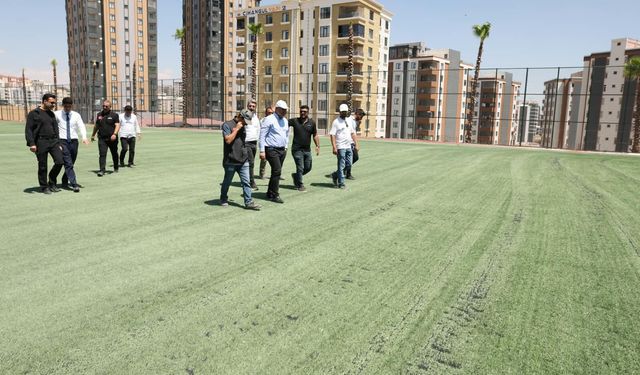 Karaköprü’de Futbol Sahası İçin Çalışmalar Devam Ediyor