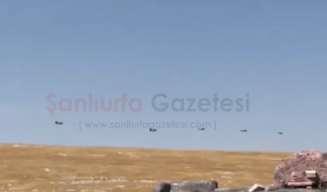 TEKNOFEST Öncesi Şanlıurfa Semaları Helikopterlerle Hareketlendi