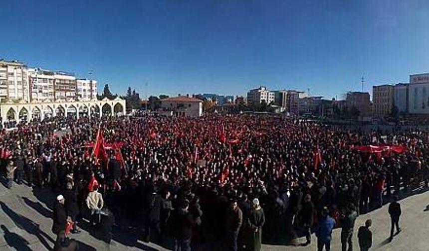 Şanlıurfa Teröre Lanet Kardeşliğe Davet Mitingi