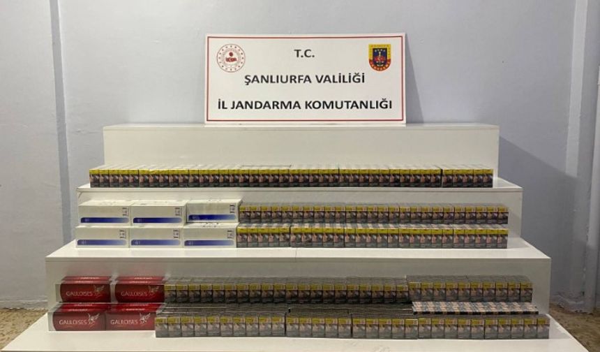 Jandarmadan Şanlıurfa’da Kaçak Sigara Ve Alkol Operasyonu