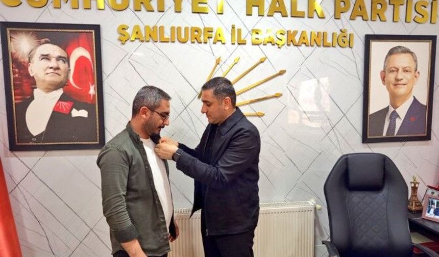 Harita Mühendisi İmam Dağ Şanlıurfa CHP’ye Katıldı