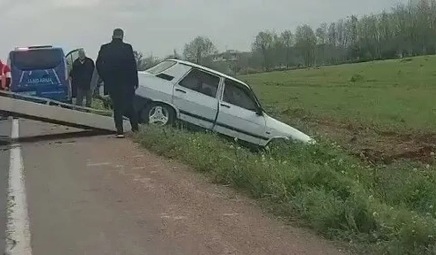 Şanlıurfa’da Kontrolden Çıkan Araç Şarampole Uçtu!