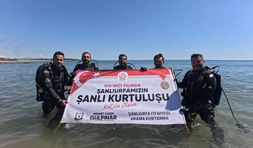 Şanlıurfa’da Kurtuluş Coşkusu Fırat’ın Derinliklerine Taşındı!