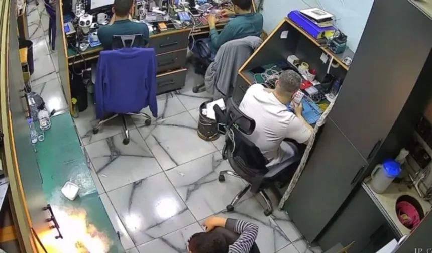 Elektronik Cihaz Patladı: İş Yerinde Büyük Tehlike Son Anda Önlenildi