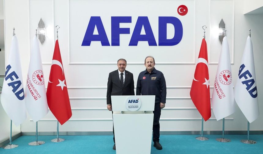 Şanlıurfa Valisi Hasan Şıldak’tan AFAD Başkanı Ali Hamza Pehlivan’a Ziyaret