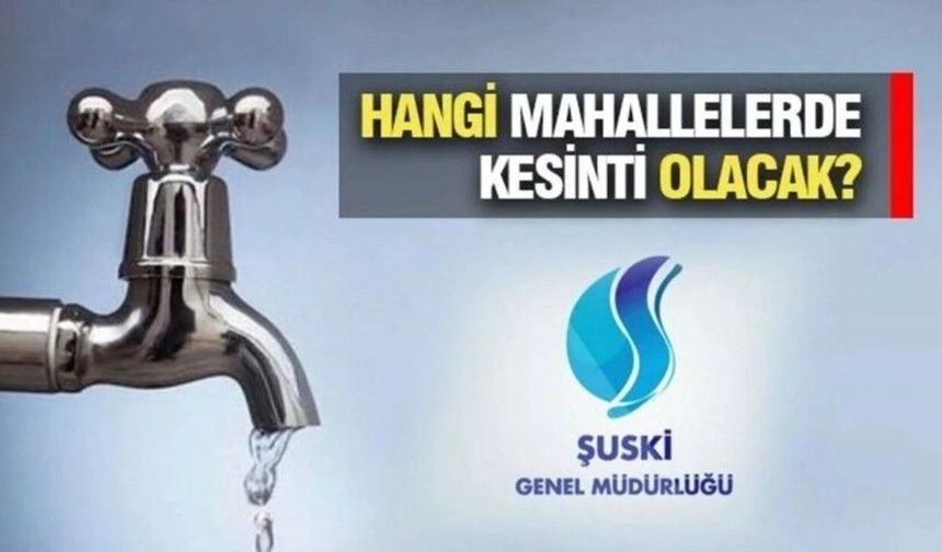 Şanlıurfa Hilvan’da 12 Saatlik Zorunlu Su Kesintisi