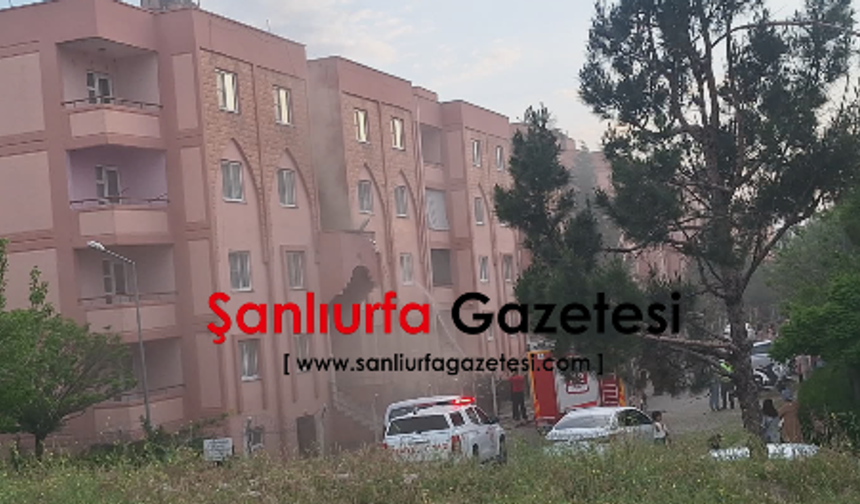 Şanlıurfa Birecik’te Polis Lojmanında Yangın