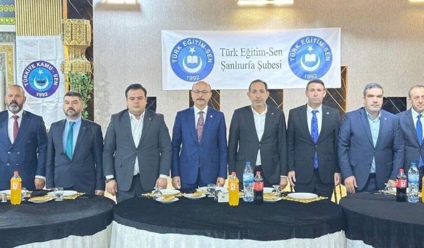 Türk Eğitim-Sen Genel Başkanı Şanlıurfa’da Konuştu