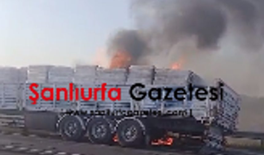 Şanlıurfa’da TIR Yangını Paniğe Neden Oldu