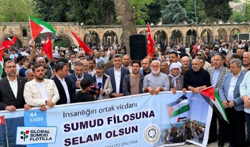 Şanlıurfa’da Filistin’e Destek Mitingi Düzenlendi!