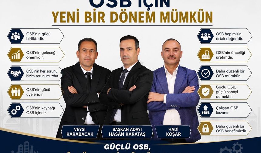 Besi OSB’de geri sayım başladı; ‘Değişim Hareketi’, değişim için aday