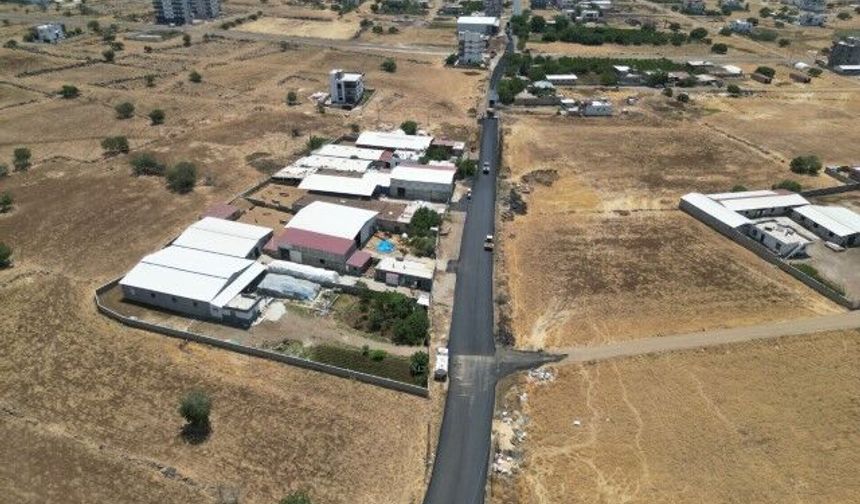Şanlıurfa'da Siverek Hayvan Pazarı'nın 3 kilometrelik yolu asfaltlandı