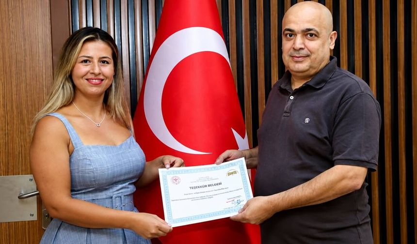Şanlıurfa Eğitim ve Araştırma Hastanesi’nden Merve Civelek’e Teşekkür