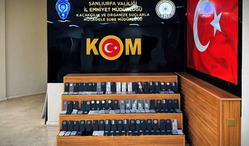 Şanlıurfa’da 3 Milyon 550 Bin Liralık Kaçak Telefon Operasyonu