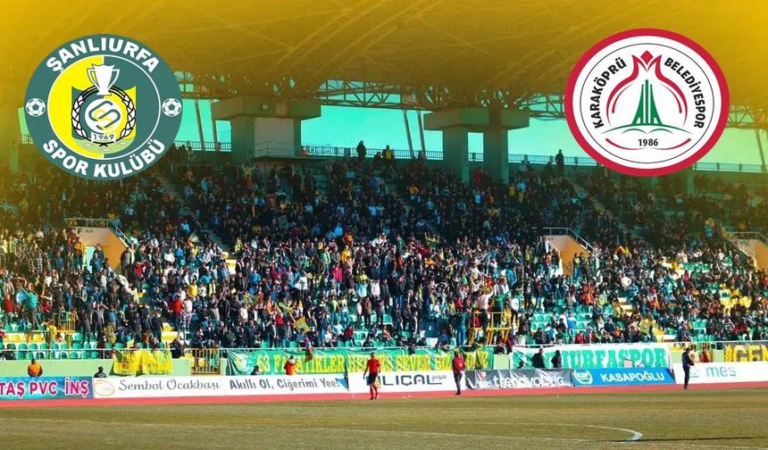 Şanlıurfa’da Futbol Heyecanı: Şanlıurfaspor Ve Karaköprü Belediyespor Karşılaşıyor