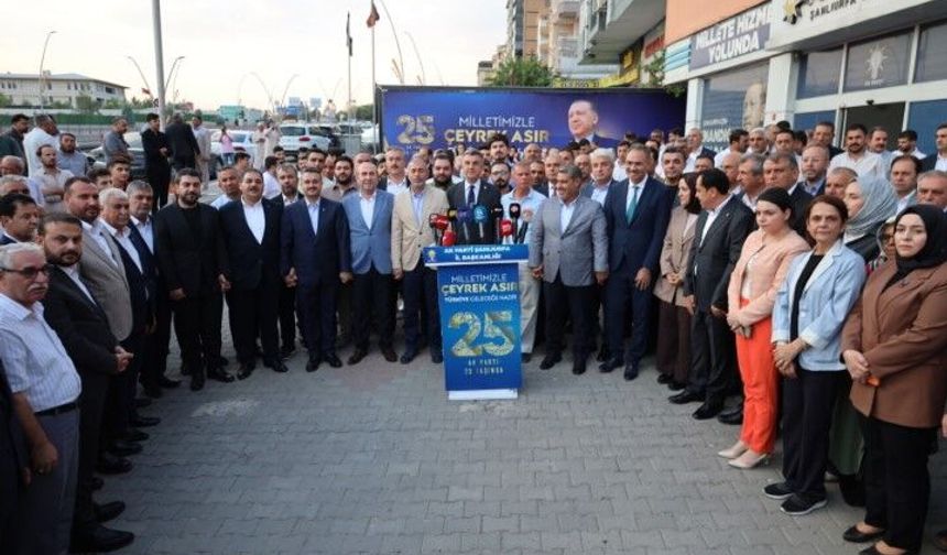 AK Parti Şanlıurfa’da 25. Yıl Mesajı: “İlk Günkü Aşkla Yolumuza Devam Ediyoruz”