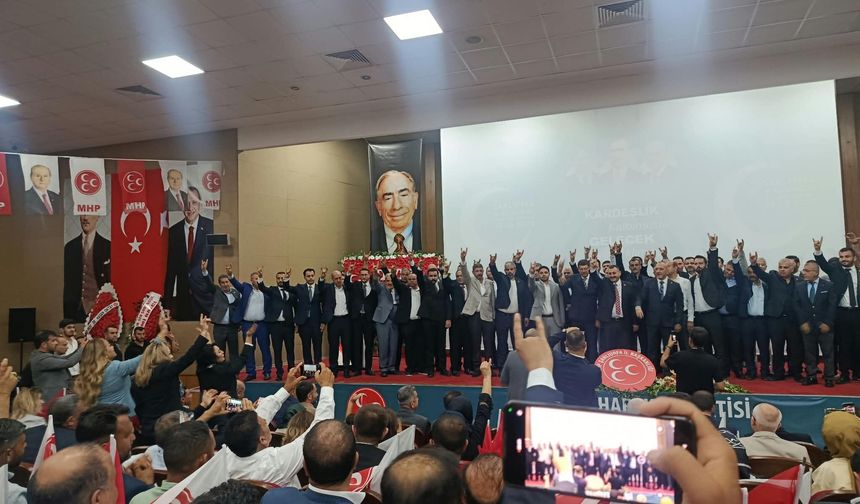 MHP Şanlıurfa’da kongre tamamlandı! İl yönetimi ve delegeler belli oldu