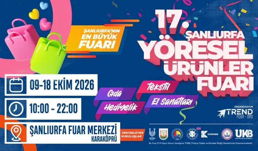 Şanlıurfa’da Büyük Fuar İçin Geri Sayım! Tarih Ve Saat Belli Oldu