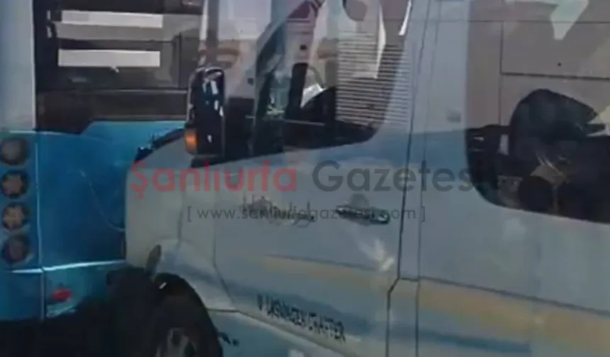 Şanlıurfa’da Otobüs Ve Minibüs Çarpıştı