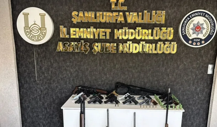 Şanlıurfa’da Silah Ve Mühimmat Kaçakçılığı Operasyonu: 57 Silah Ele Geçirildi