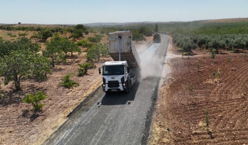 Şanlıurfa’da 40 Kilometrelik Grup Yolunda Çalışmalar Sürüyor
