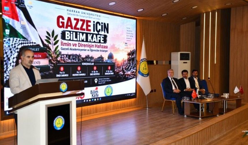 Şanlıurfa’da Harran Üniversitesi’nde Gazze İçin Anlamlı Program