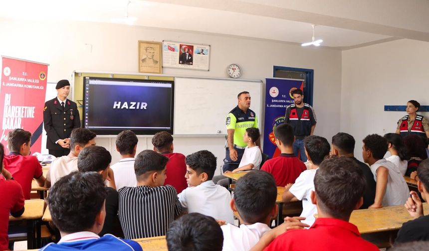 Şanlıurfa Jandarmasından Öğrencilere Trafik Eğitimi