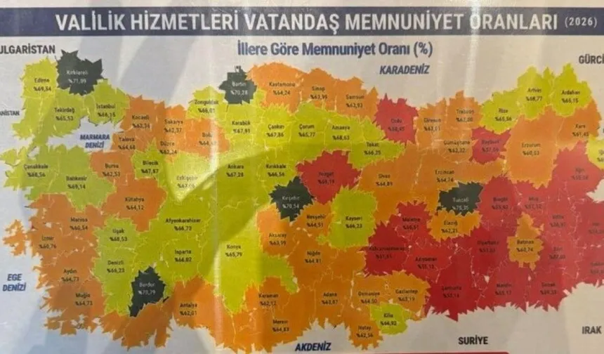 Şanlıurfa Valilik Hizmetlerinde Memnuniyet Sıralamasında 79. Sırada