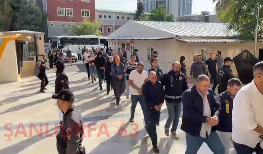 Şanlıurfa’da Yasa Dışı Bahis Operasyonu: 22 Şüpheli Adliyeye Sevk Edildi