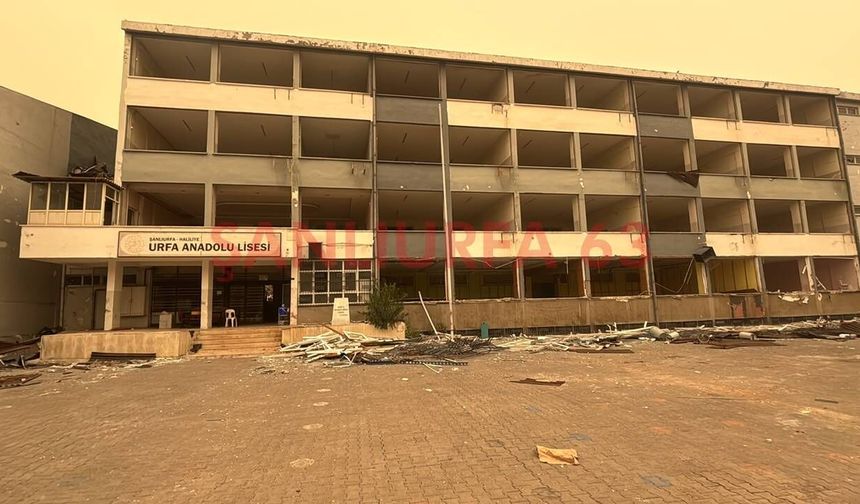 Şanlıurfa’nın Yarım Asırlık Okulu Urfa Anadolu Lisesi Yıkılıyor