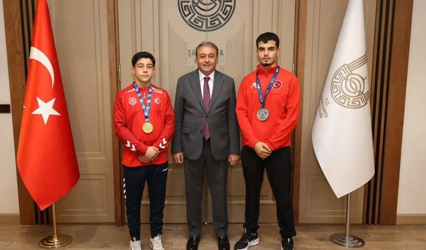 Şanlıurfa’nın Gururu Milli Sporcular Vali Şıldak’ı Ziyaret Etti