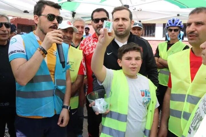 Yeşilay Bisiklet Turu Şanlıurfa’da Renkli Görüntülere Sahne Oldu