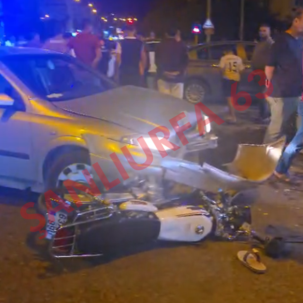 Şanlıurfa'da Korkutan Kaza: Motosiklet Sürücüsü Yola Savruldu
