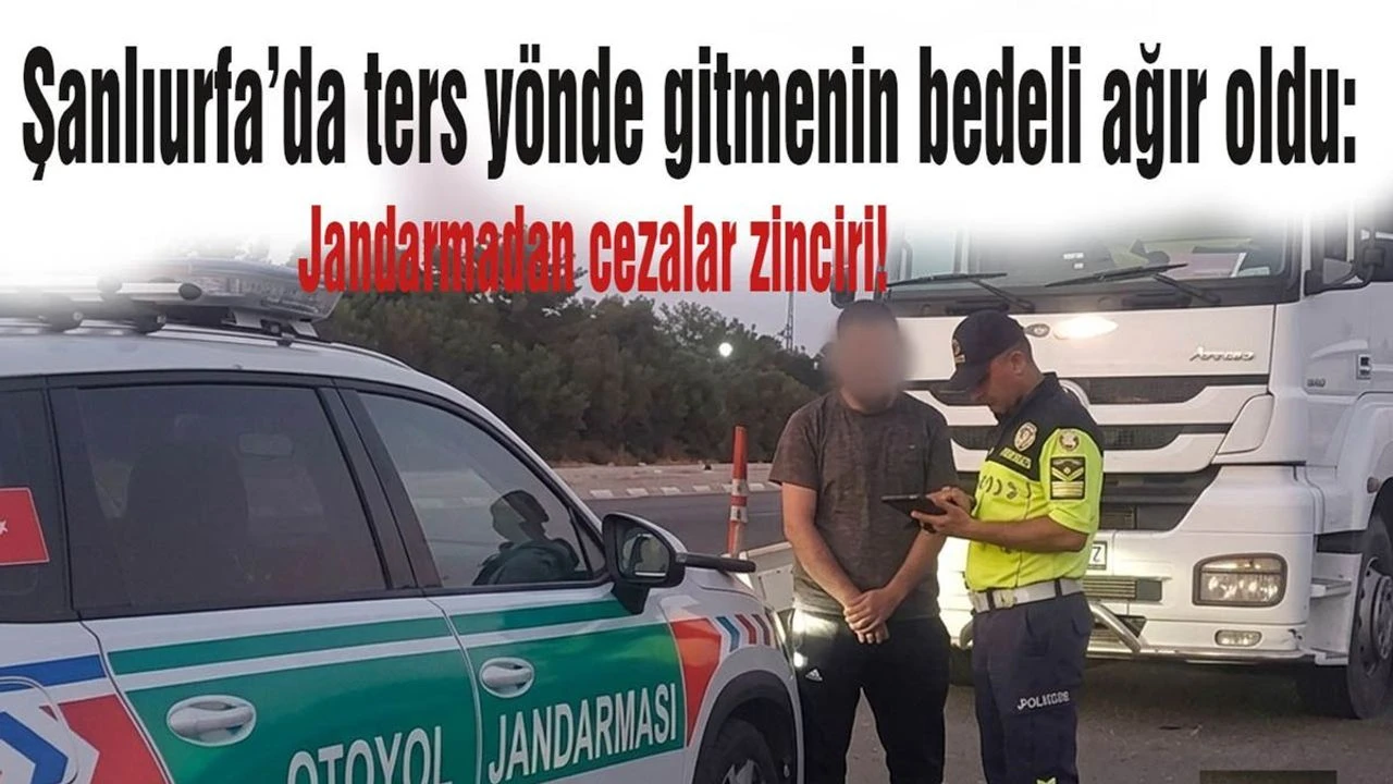 Şanlıurfa'da Trafiği Tehlikeye Atan Çekici Sürücüsüne Ağır Yaptırım!