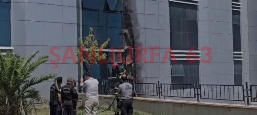 Harran Üniversitesi Hastanesi'nde Korkutan Yangın!