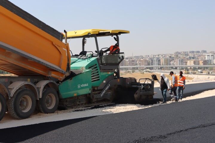 Şanlıurfa Şehir Hastanesi Yolunda Asfalt Çalışması Başladı (2)